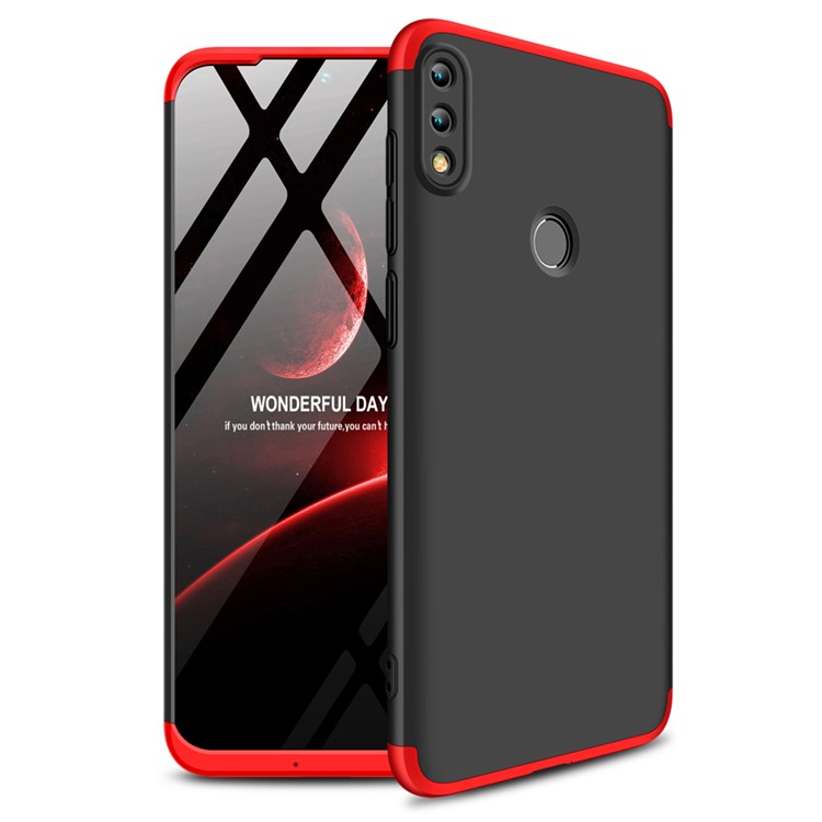 GKK Detachable 3-Piece Matte Hard Shell Case for Huawei Honor 10 Lite - Red / Black-1