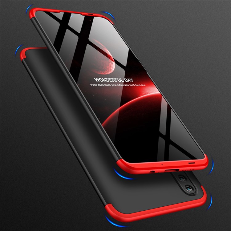 GKK Detachable 3-Piece Matte Hard Shell Case for Huawei Honor 10 Lite - Red / Black-2