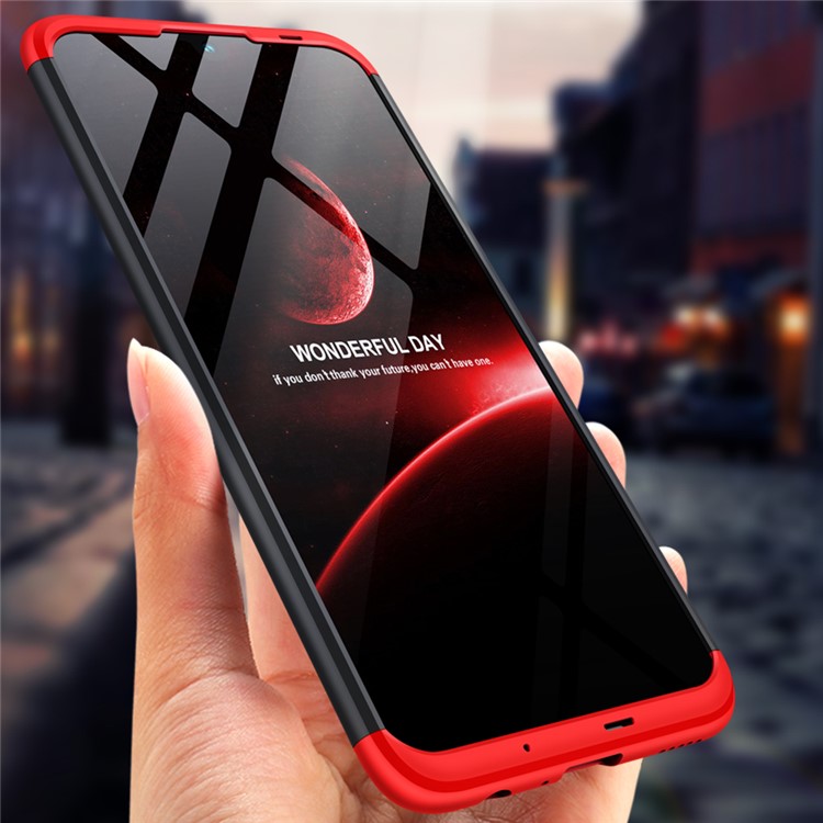 GKK Detachable 3-Piece Matte Hard Shell Case for Huawei Honor 10 Lite - Red / Black-4