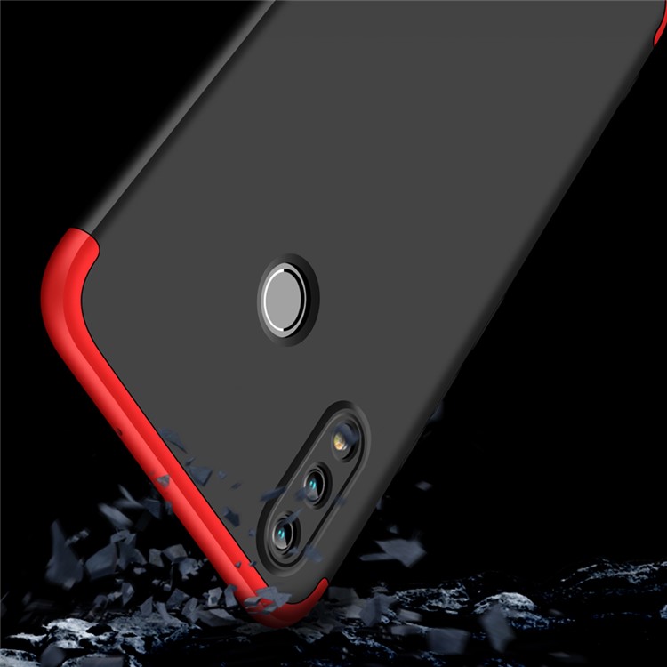 GKK Detachable 3-Piece Matte Hard Shell Case for Huawei Honor 10 Lite - Red / Black-5