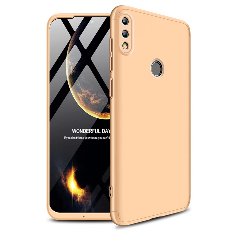 GKK Detachable 3-Piece Matte Hard Cell Phone Case for Huawei Honor 10 Lite - Gold-1