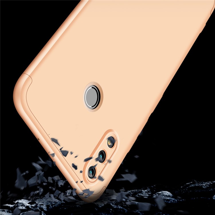 GKK Detachable 3-Piece Matte Hard Cell Phone Case for Huawei Honor 10 Lite - Gold-4