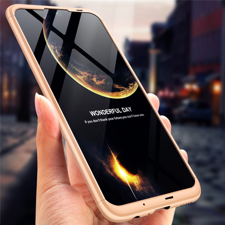 GKK Detachable 3-Piece Matte Hard Cell Phone Case for Huawei Honor 10 Lite - Gold-7