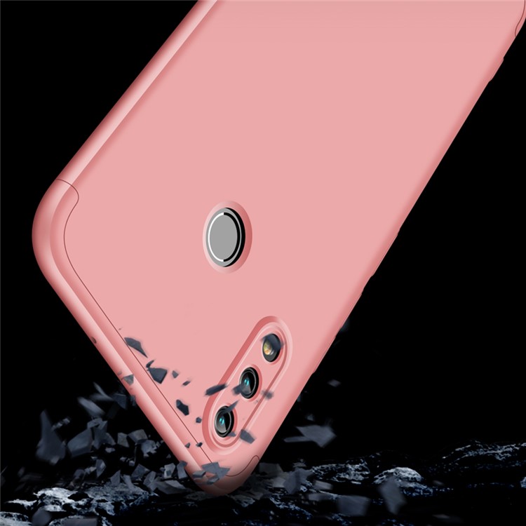 GKK Detachable 3-Piece Matte Plastic Cover Case for Huawei Honor 10 Lite - Rose Gold-4