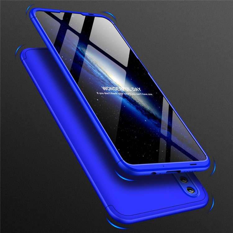 GKK Detachable 3-Piece Matte Hard PC Cover Shell for Huawei Honor 10 Lite - Blue-2