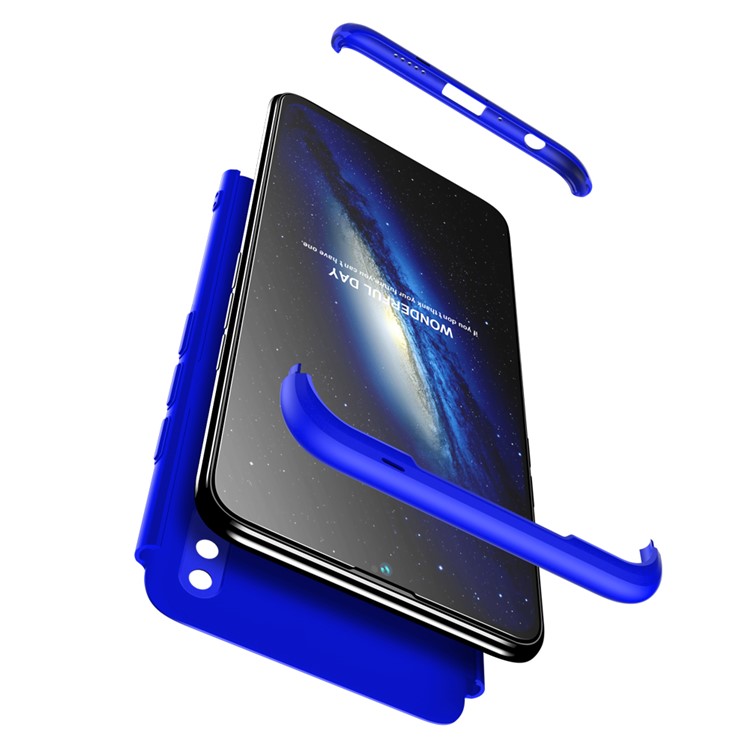 GKK Detachable 3-Piece Matte Hard PC Cover Shell for Huawei Honor 10 Lite - Blue-3