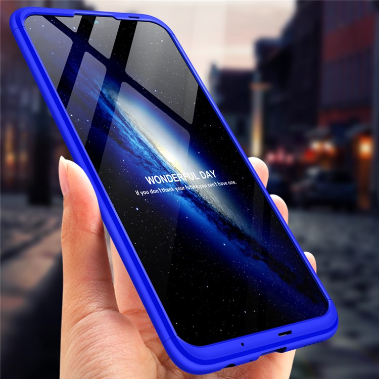 GKK Detachable 3-Piece Matte Hard PC Cover Shell for Huawei Honor 10 Lite - Blue-5