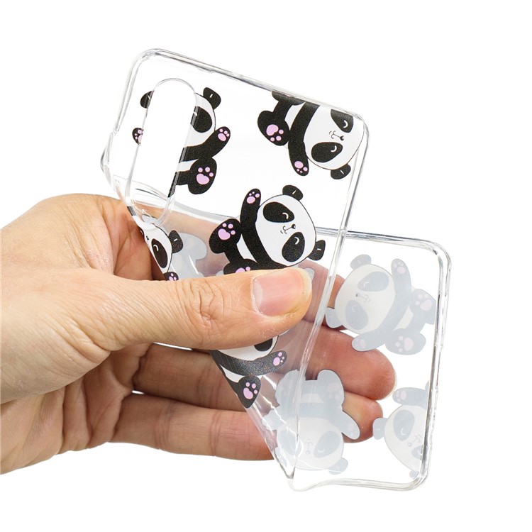 Pattern Printing TPU Case for Huawei P30 - Panda-4