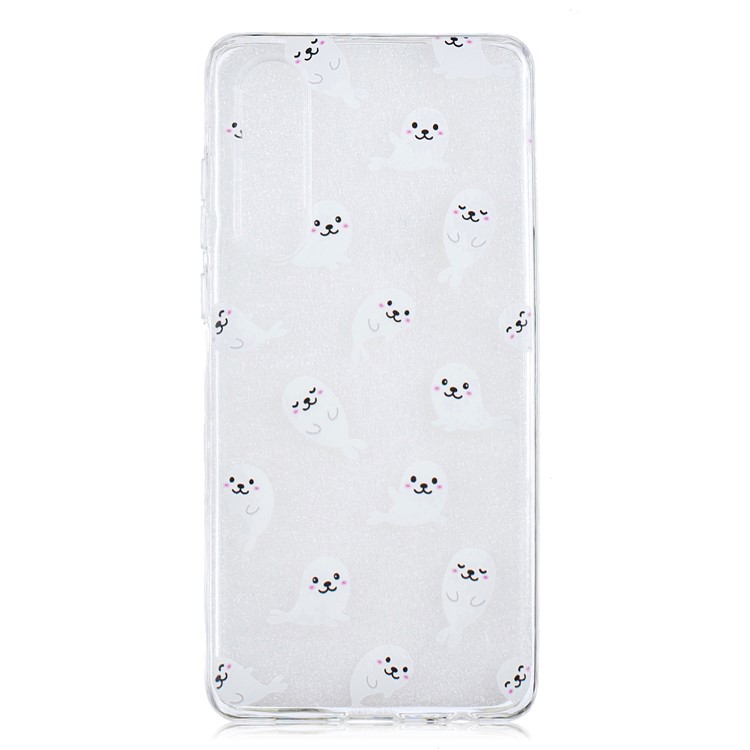 Pattern Printing TPU Shell for Huawei P30 - Sea Lion-1