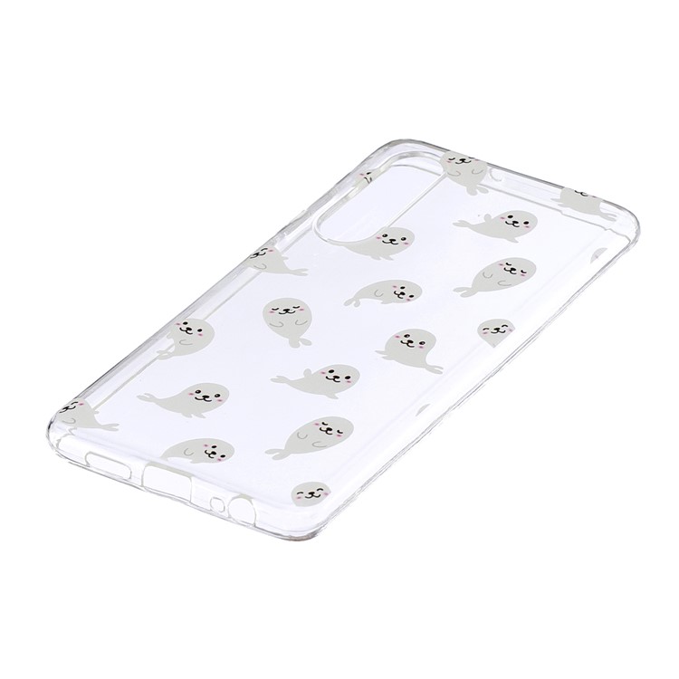 Pattern Printing TPU Shell for Huawei P30 - Sea Lion-2