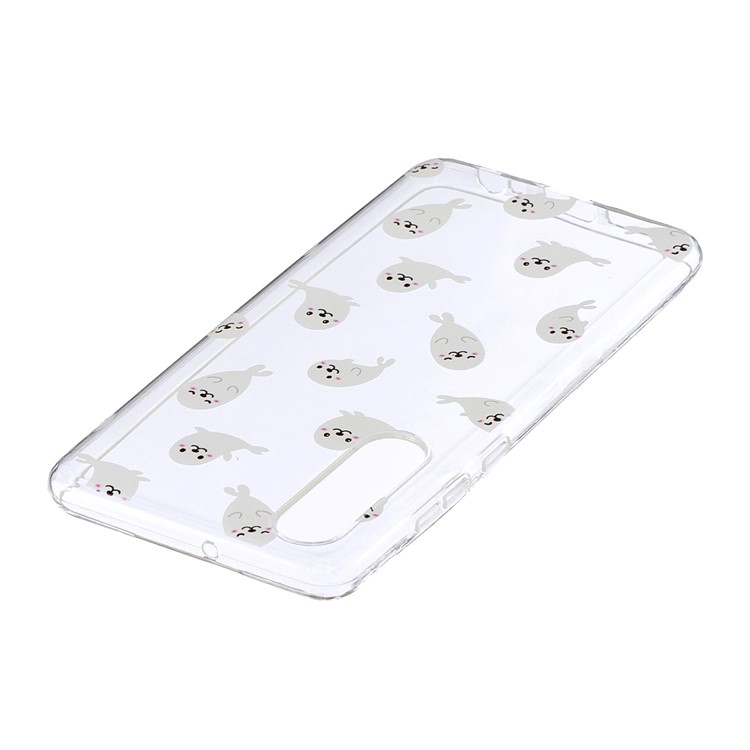 Pattern Printing TPU Shell for Huawei P30 - Sea Lion-3