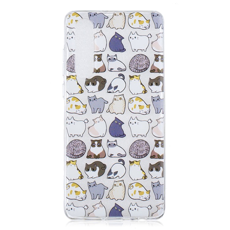 Pattern Printing TPU Protection Case for Huawei P30 - Cartoon Animal-1