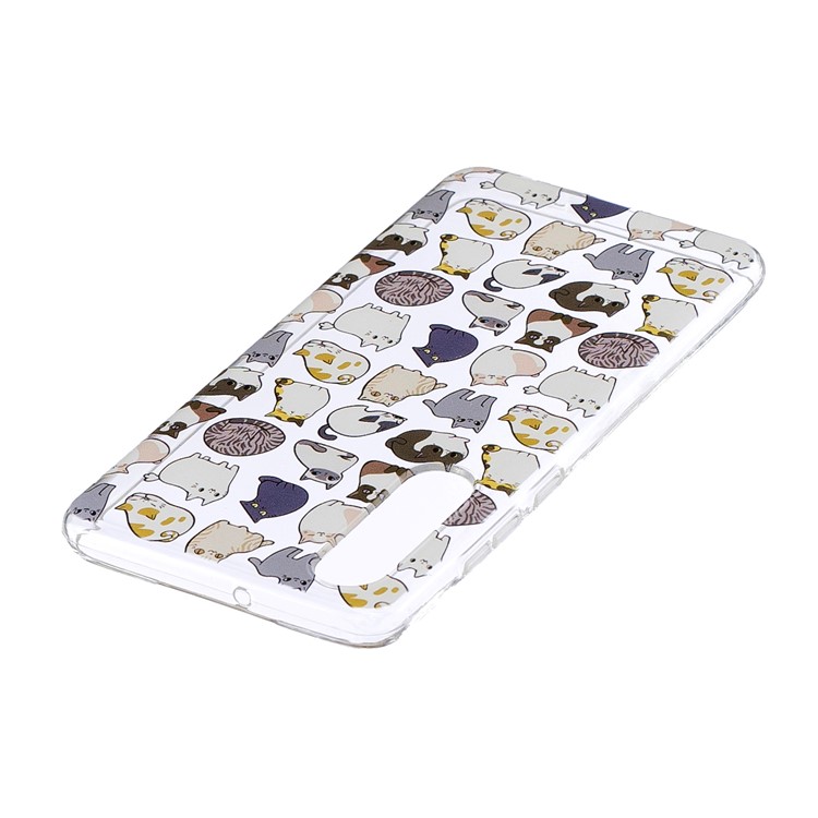 Pattern Printing TPU Protection Case for Huawei P30 - Cartoon Animal-3