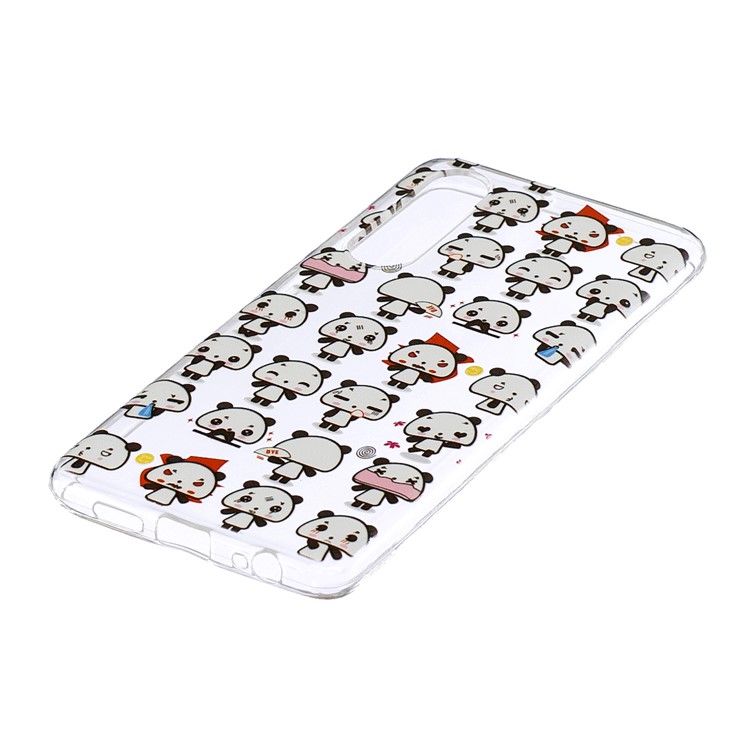 Pattern Printing IMD Soft TPU Gel Case for Huawei P30 - Different Panda Expression-2