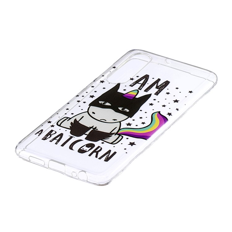 Pattern Printing IMD Soft TPU Phone Casing for Huawei P30 - Batcorn-2