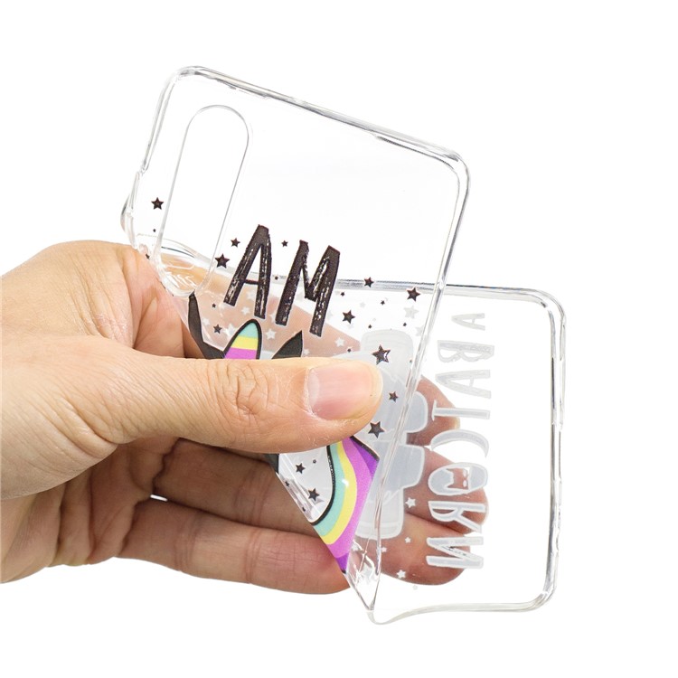 Pattern Printing IMD Soft TPU Phone Casing for Huawei P30 - Batcorn-4