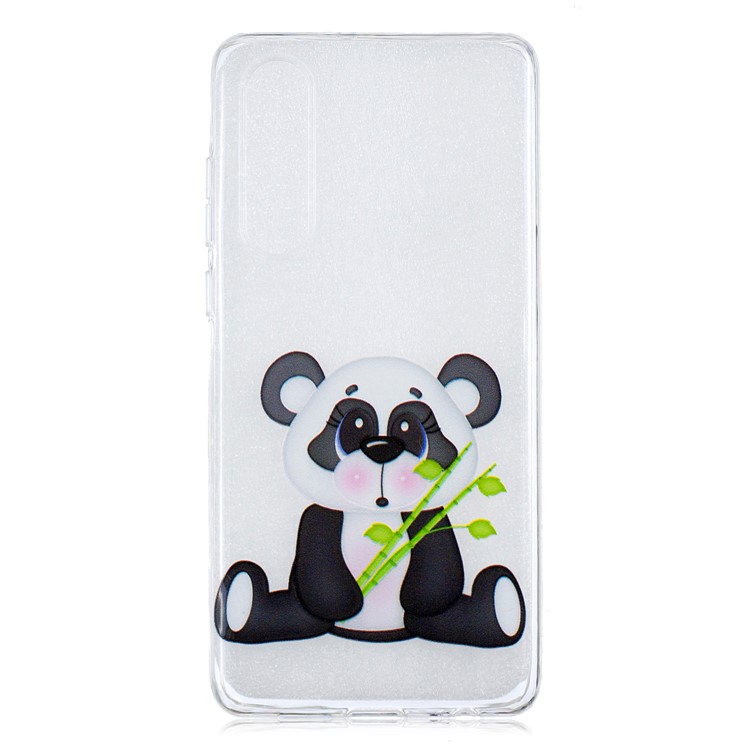 Pattern Printing IMD Soft TPU Cell Phone Casing for Huawei P30 - Panda and Bamboo-1