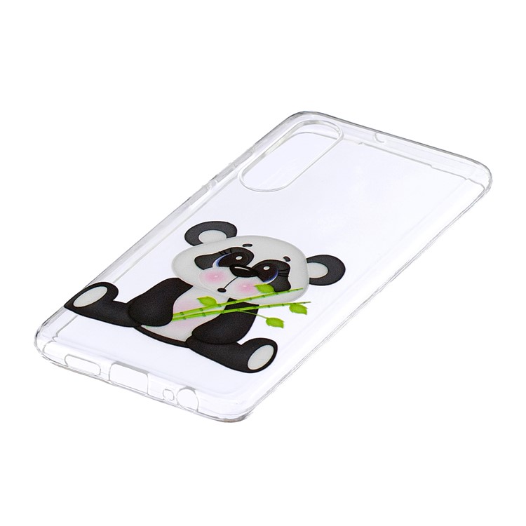 Pattern Printing IMD Soft TPU Cell Phone Casing for Huawei P30 - Panda and Bamboo-2