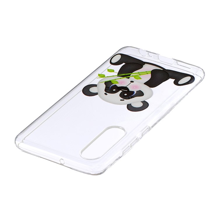 Pattern Printing IMD Soft TPU Cell Phone Casing for Huawei P30 - Panda and Bamboo-3