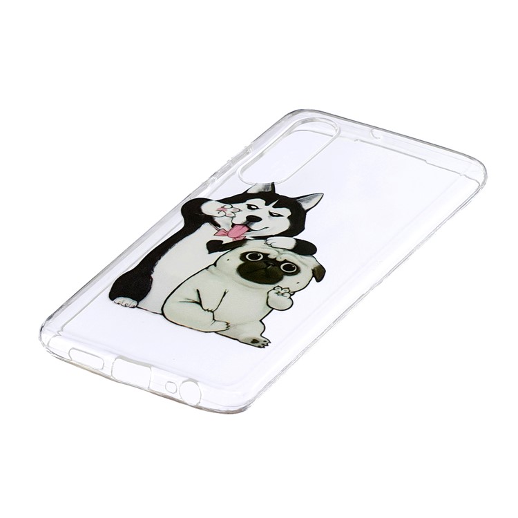 Pattern Printing IMD Soft TPU Protection Shell for Huawei P30 - Lovely Dogs-2