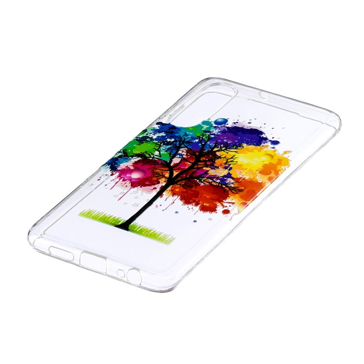 Pattern Printing IMD Soft TPU Phone Accessory Case for Huawei P30 - Tree Painting-2