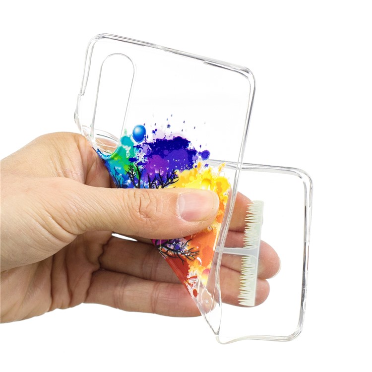 Pattern Printing IMD Soft TPU Phone Accessory Case for Huawei P30 - Tree Painting-4