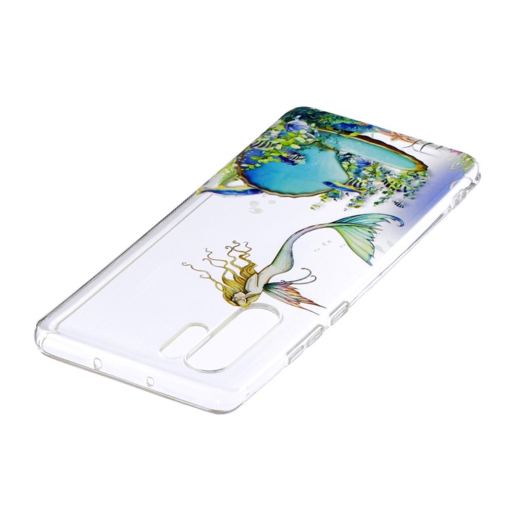 For Huawei P30 Pro Pattern Printing IMD Soft TPU Cell Phone Cover - Mermaid-3