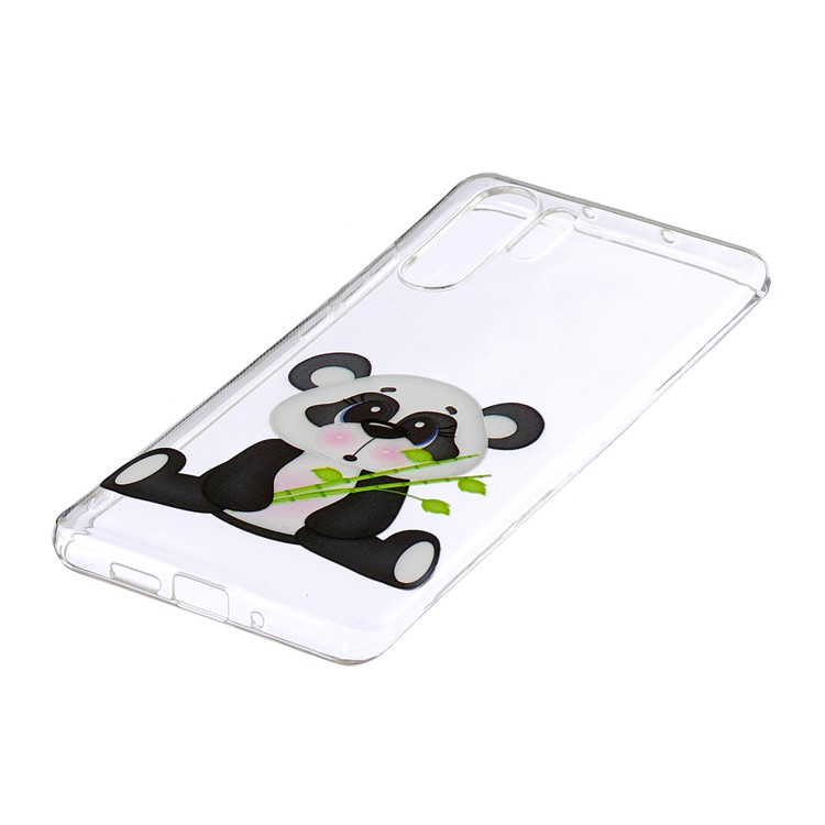 For Huawei P30 Pro Pattern Printing IMD Soft TPU Protection Shell - Panda and Bamboo-2