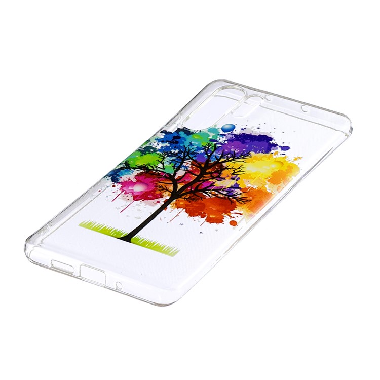 For Huawei P30 Pro Pattern Printing IMD Soft TPU Protective Cover - Tree Painting-2