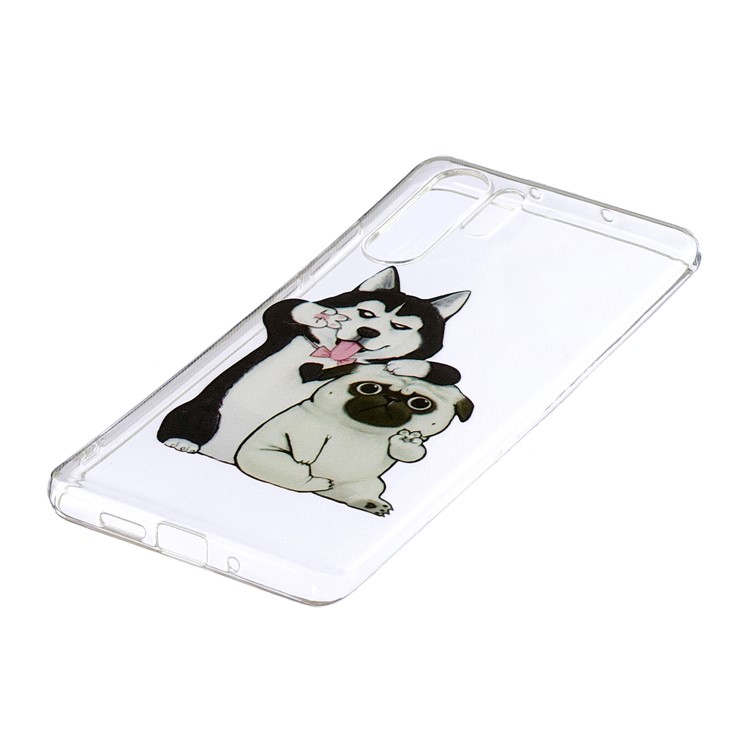For Huawei P30 Pro Pattern Printing IMD Soft TPU Protective Casing - Lovely Dogs-2