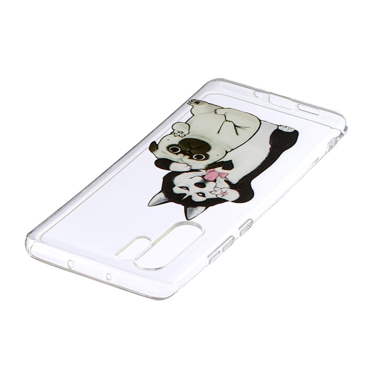 For Huawei P30 Pro Pattern Printing IMD Soft TPU Protective Casing - Lovely Dogs-3