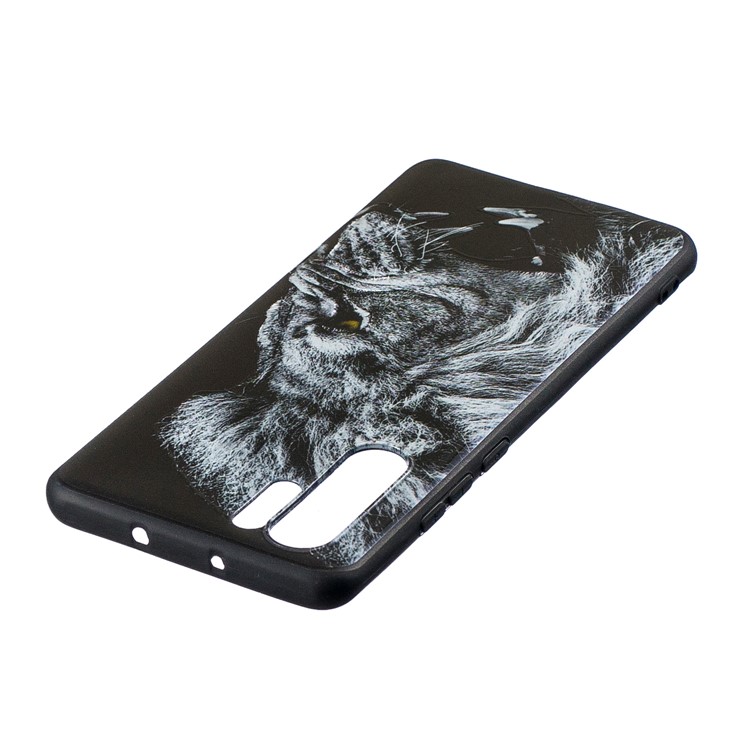 Pattern Printing Embossment TPU Mobile Case for Huawei P30 Pro - Lion-3