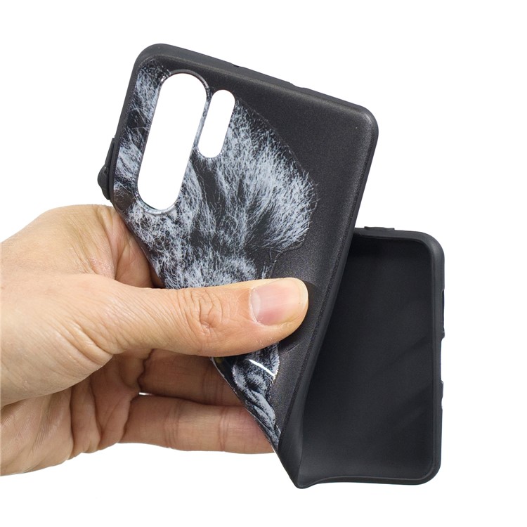 Pattern Printing Embossment TPU Mobile Case for Huawei P30 Pro - Lion-4