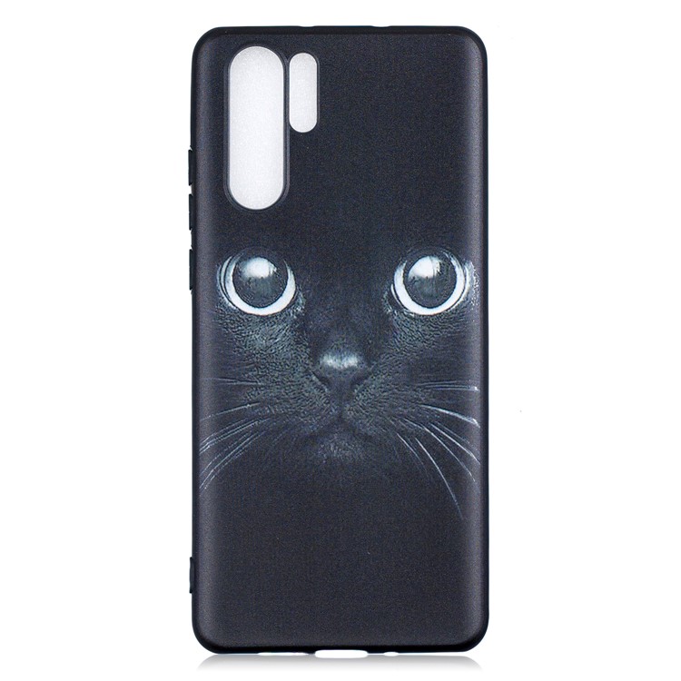 Pattern Printing Embossment TPU Phone Casing for Huawei P30 Pro - Cat-1