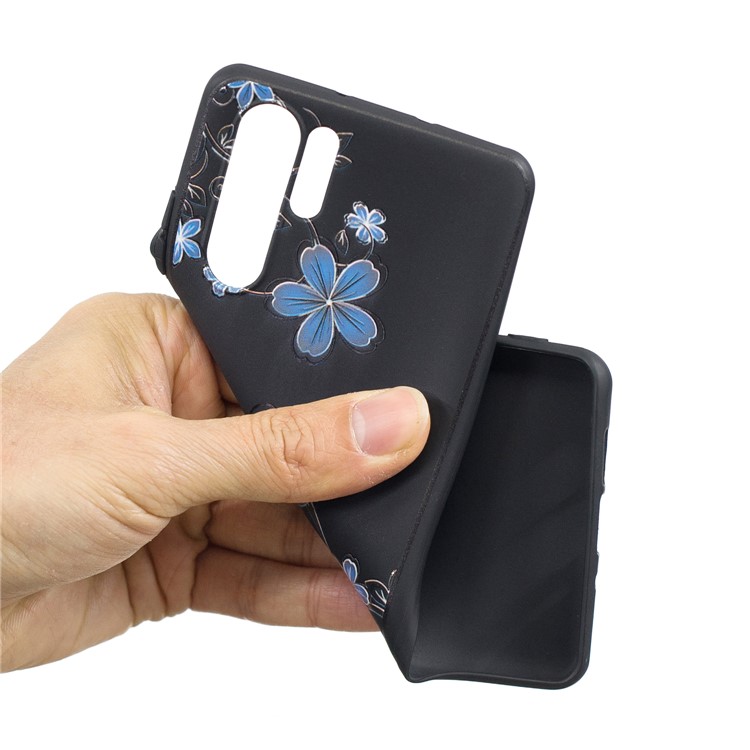 Pattern Printing Embossment TPU Phone Cover for Huawei P30 Pro - Beautiful Flowers-4