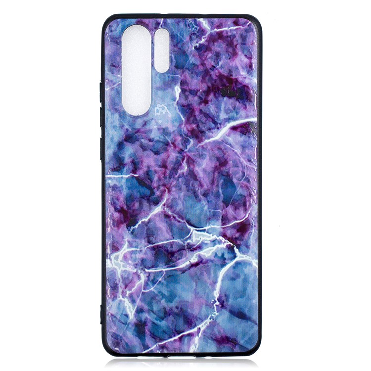 Pattern Printing Embossment TPU Phone Shell for Huawei P30 Pro - Marble Texture-1