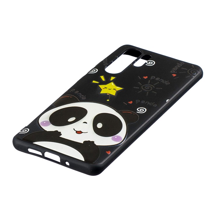 Pattern Printing Embossment TPU Cellphone Shell for Huawei P30 Pro - Cute Panda-2