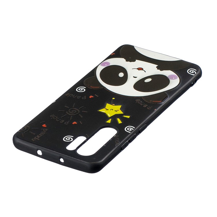 Pattern Printing Embossment TPU Cellphone Shell for Huawei P30 Pro - Cute Panda-3