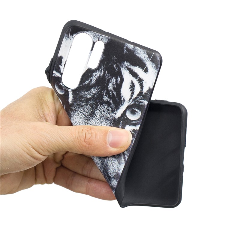 Pattern Printing Embossment TPU Protection Case for Huawei P30 Pro - Tiger-4