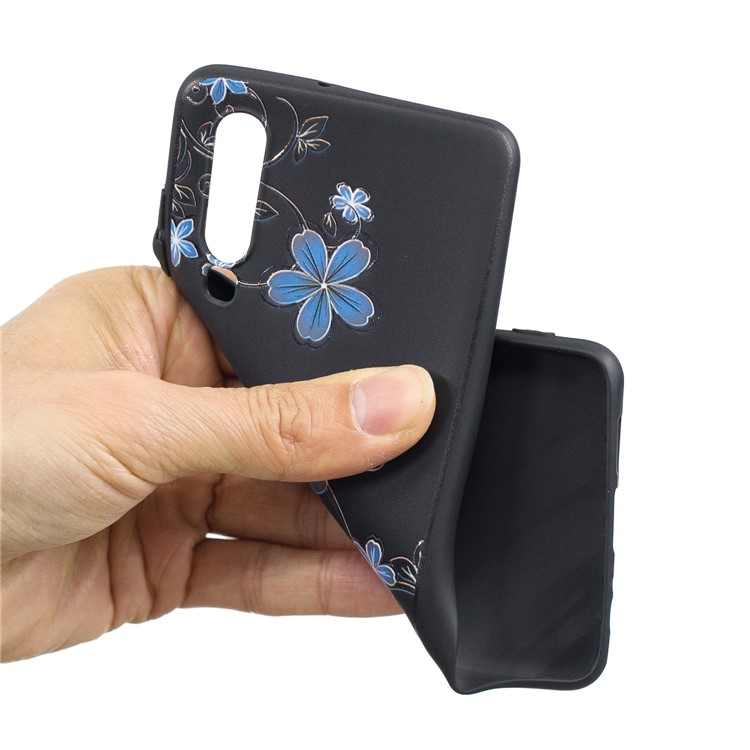 Pattern Printing Embossment TPU Back Mobile Case for Huawei P30 - Beautiful Flowers-4
