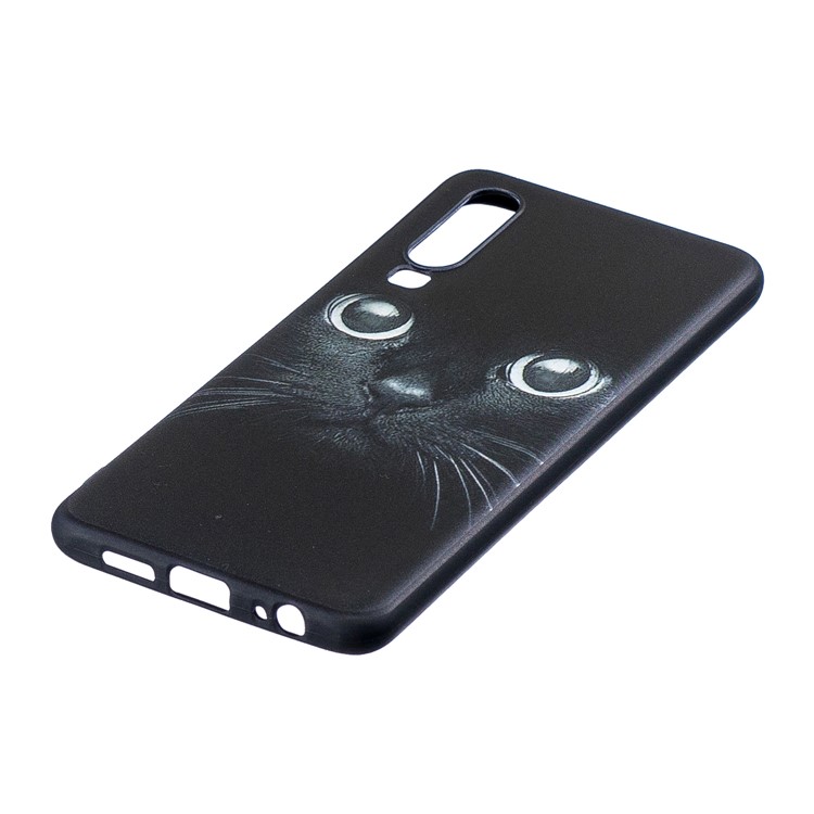 Pattern Printing Embossment TPU Back Mobile Cover for Huawei P30 - Cat-2