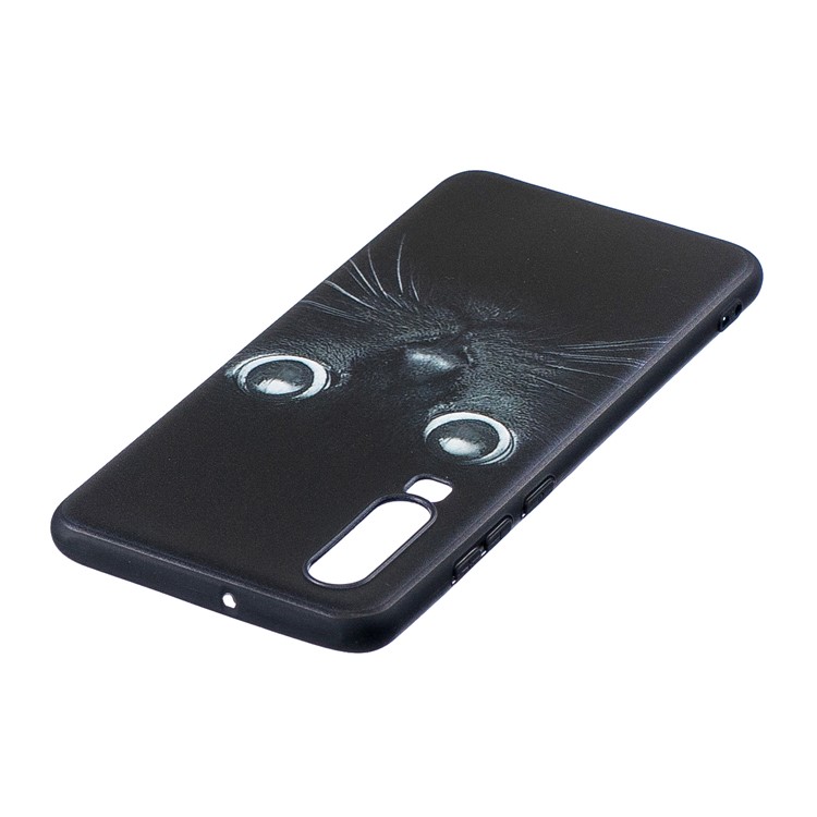 Pattern Printing Embossment TPU Back Mobile Cover for Huawei P30 - Cat-3
