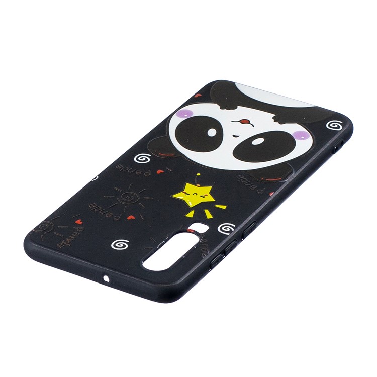 Pattern Printing Embossment TPU Back Mobile Shell for Huawei P30 - Cute Panda-3