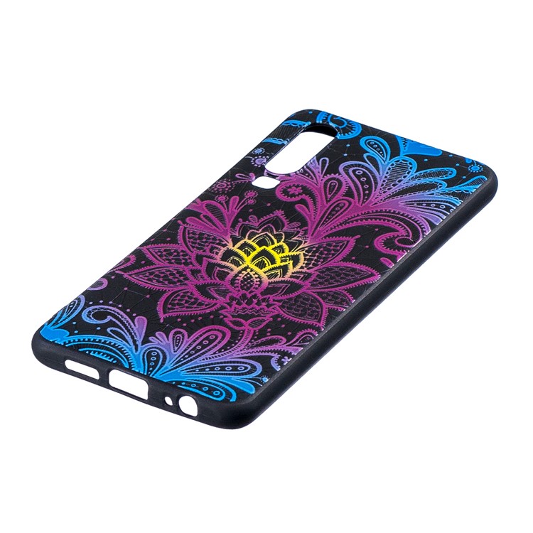 Pattern Printing Embossment TPU Protection Cell Phone Shell for Huawei P30 - Lace Flower-2