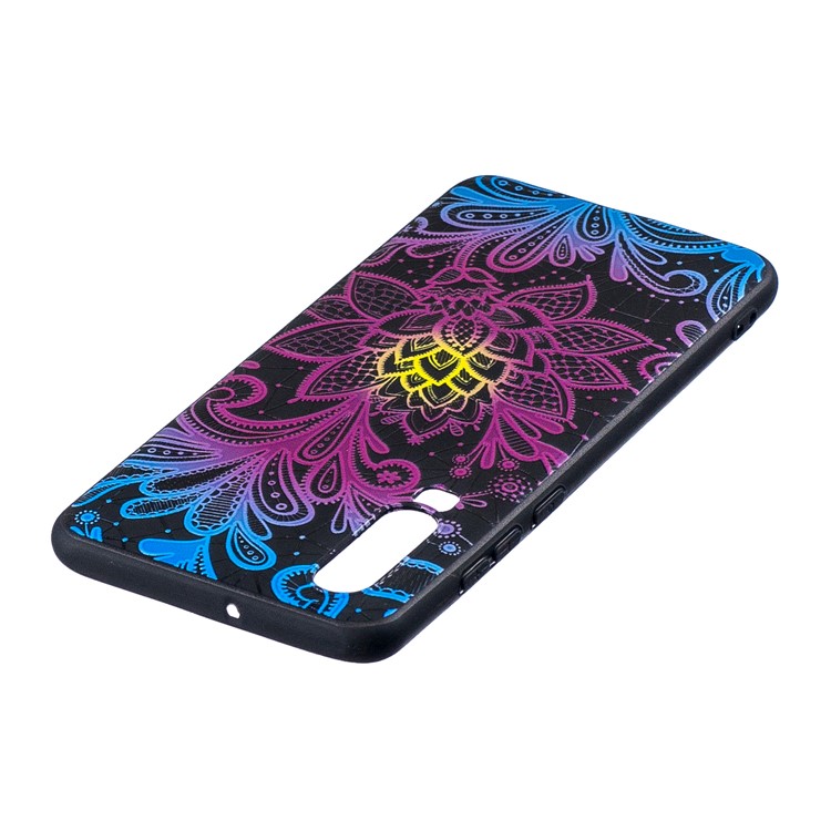 Pattern Printing Embossment TPU Protection Cell Phone Shell for Huawei P30 - Lace Flower-3