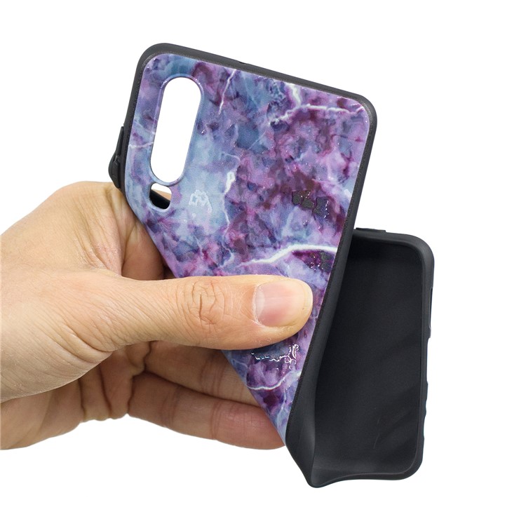 Pattern Printing Embossment TPU Mobile Phone Case Accessory for Huawei P30 - Marble Texture-4