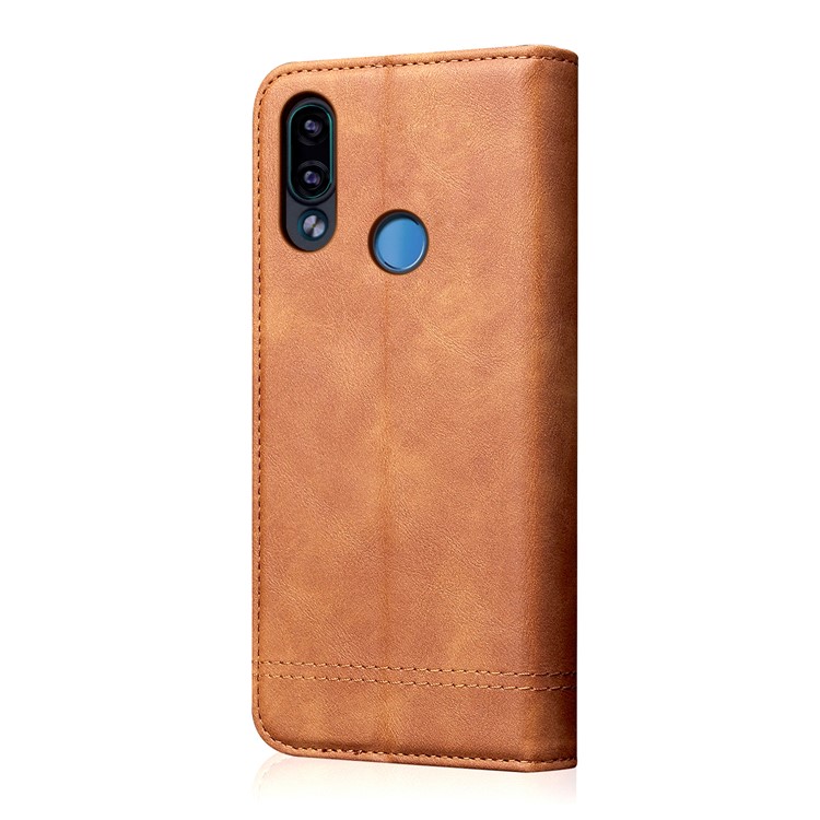 Auto-absorbed Crazy Horse Vintage Leather Stand Shell for Huawei Y9 (2019) / Enjoy 9 Plus (China) - Brown-2