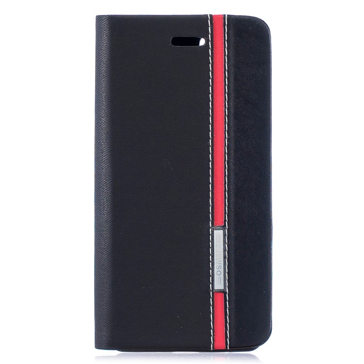 Contrast Color PU Leather Card Holder Mobile Phone Case for Huawei P30 Pro - Black-1
