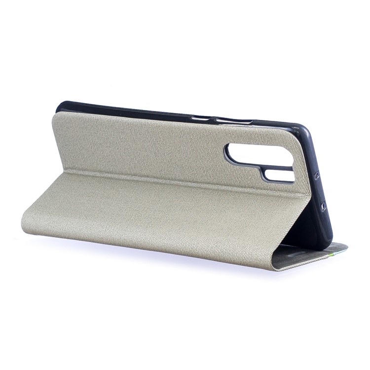 Contrast Color PU Leather Card Holder Mobile Phone Cover for Huawei P30 Pro - Grey-5