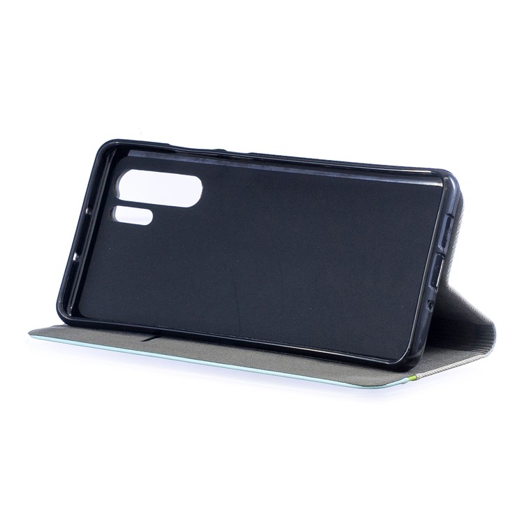 Contrast Color PU Leather Card Holder Mobile Phone Cover for Huawei P30 Pro - Grey-6